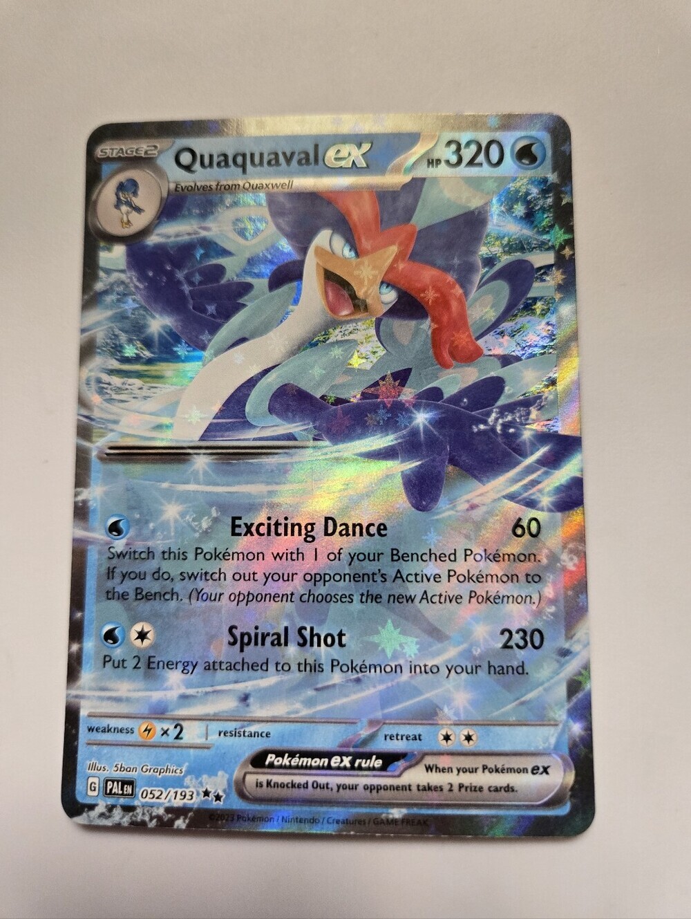 Quaquaval ex #52 | Pokemon Paldea Evolved